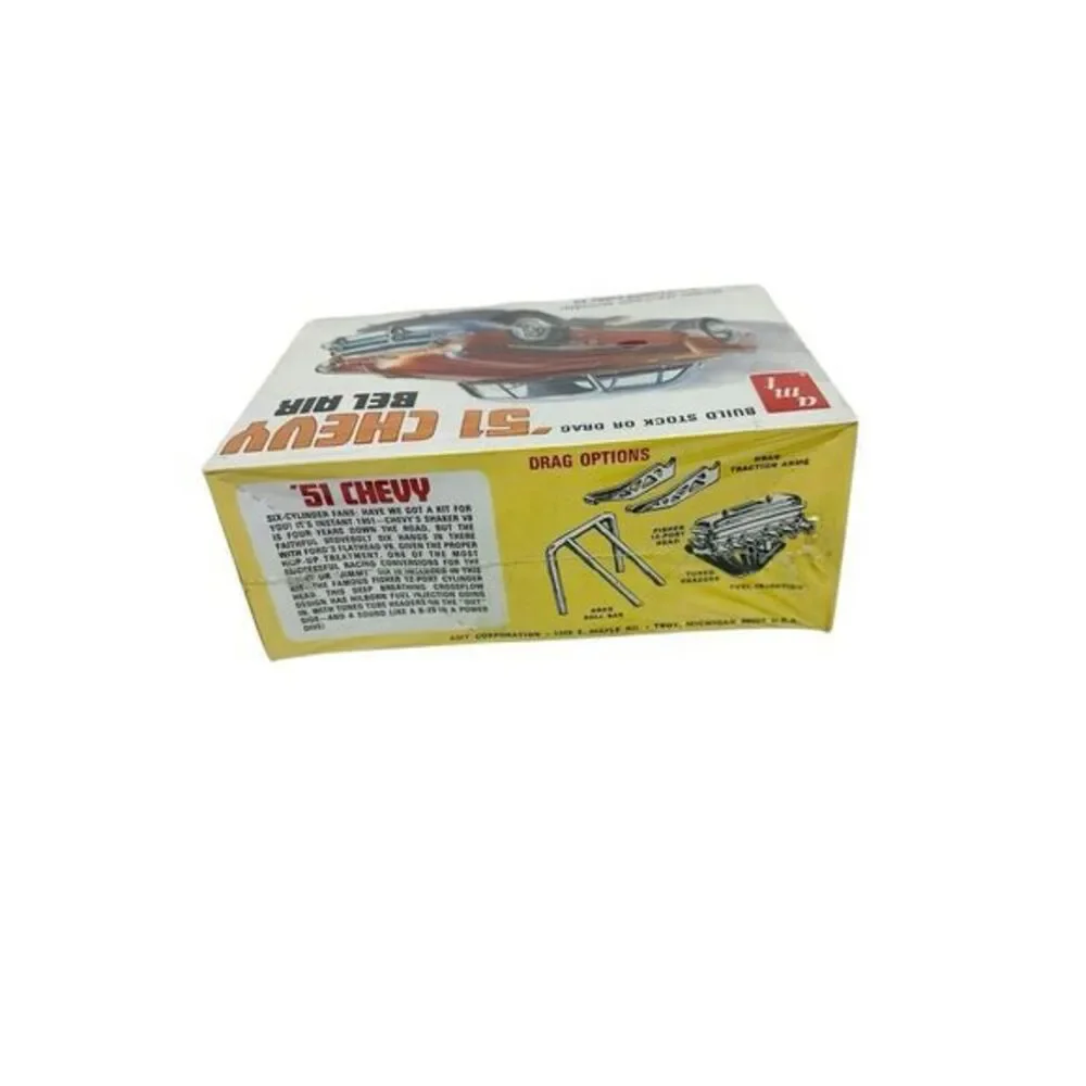 AMT '51 Chevy Bel Air Build Stock or Drag 1:25‎ Special Features T295 NOS Sealed